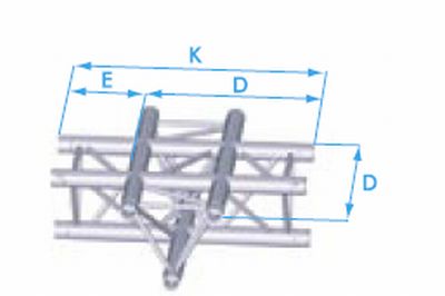 X 30 D 016 4weg Kreuzst�ck