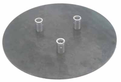 070 cm Stahl rund, 3 Konusbuchsen