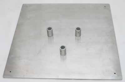 088 cm Edelstahl quadratisch