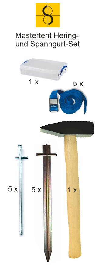 Hering- und Spanngurt-Set Hering- und Spanngurt-Set