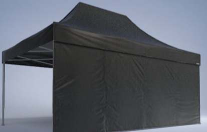 Seitenteil 4,5 m schwarz Seitenteil 4,5 m schwarz
