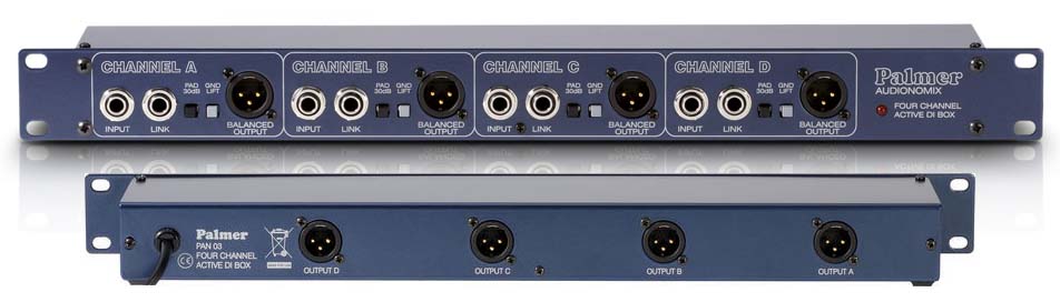 PAN 03 4-channel active 19 Zoll PAN 03 4-channel active 19 Zoll