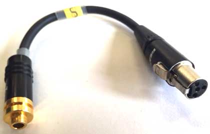 TA4F w auf Klinke 3,5 st w mit Kabel TA4F w auf Klinke 3,5 st w mit Kabel
