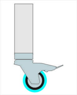 Rollenfu fr Riser 32,5 cm