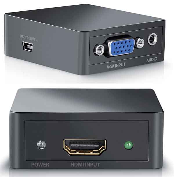 VGA f auf HDMI f, Miniklinke, MiniUSB VGA f auf HDMI f, Miniklinke, MiniUSB